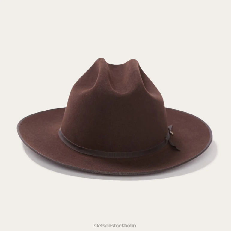 Stetson unisex- öppen väg 6x cowboyhatt LLFB65 huvudbonader choklad