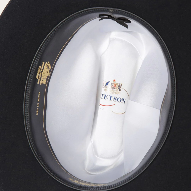 Stetson unisex- öppen väg 6x cowboyhatt LLFB92 huvudbonader svart