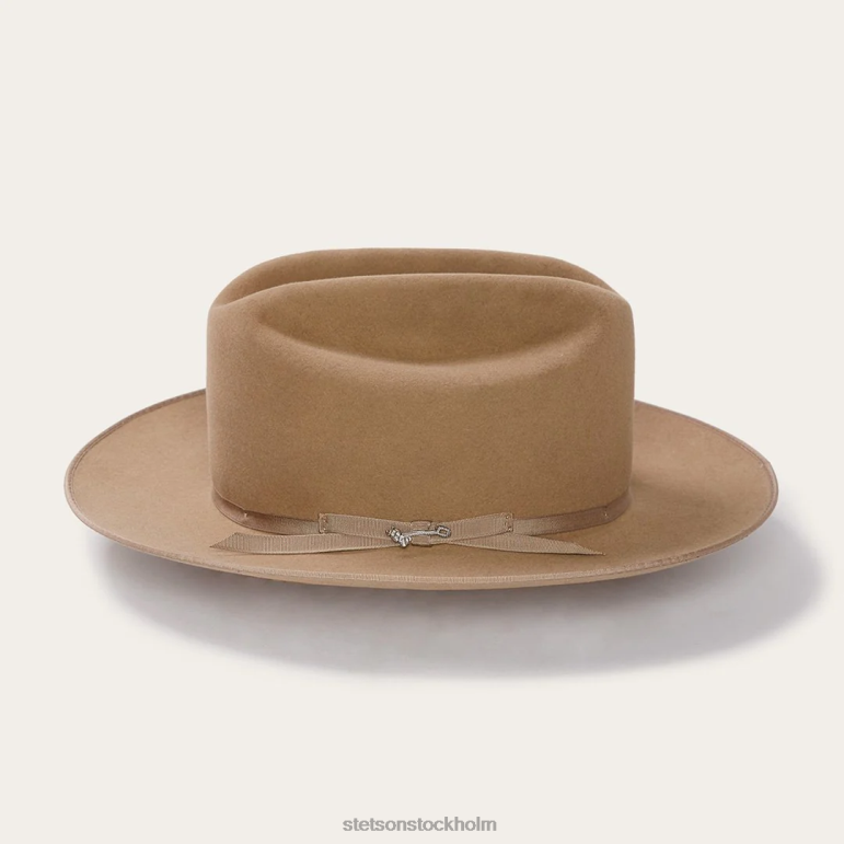 Stetson unisex- öppen väg 6x cowboyhatt LLFB9 huvudbonader fawn