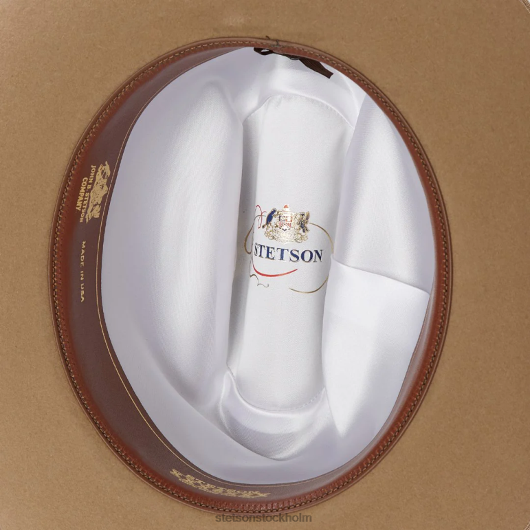 Stetson unisex- öppen väg 6x cowboyhatt LLFB9 huvudbonader fawn
