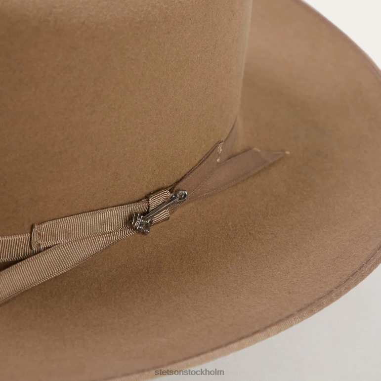 Stetson unisex- öppen väg 6x cowboyhatt LLFB9 huvudbonader fawn