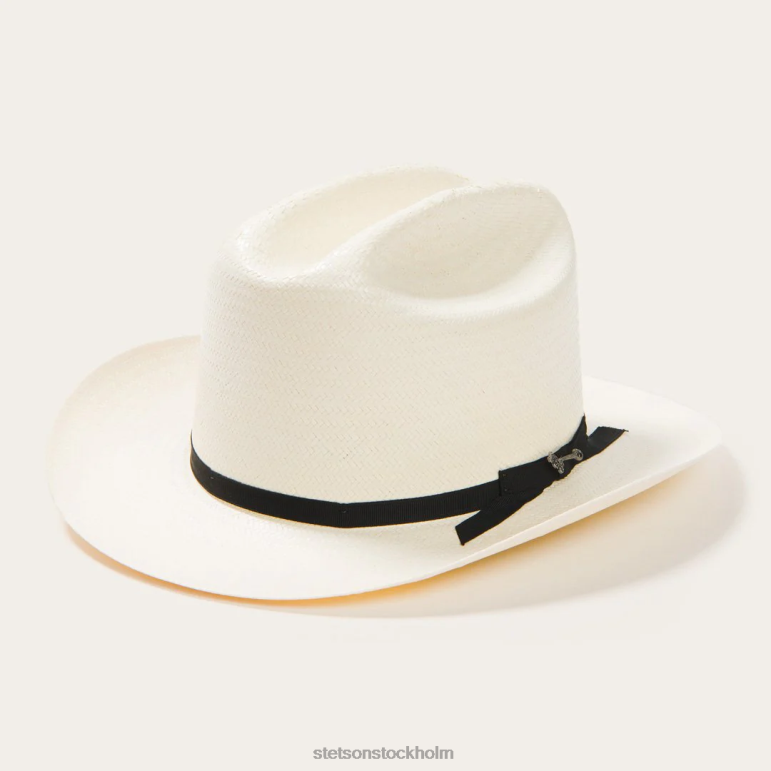 Stetson unisex- öppen väg 6x halm cowboyhatt LLFB142 huvudbonader naturlig