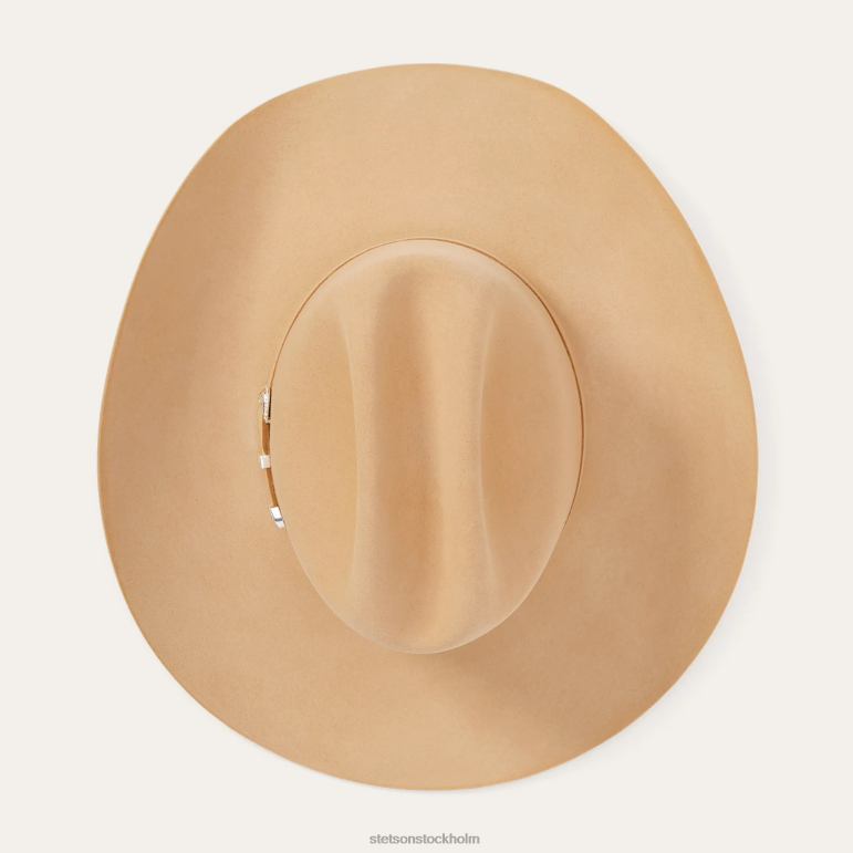 Stetson unisex- shasta 10x premier cowboyhatt LLFB115 huvudbonader knäck