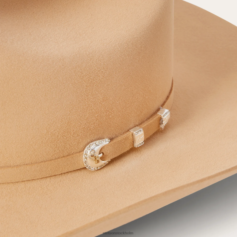 Stetson unisex- shasta 10x premier cowboyhatt LLFB115 huvudbonader knäck