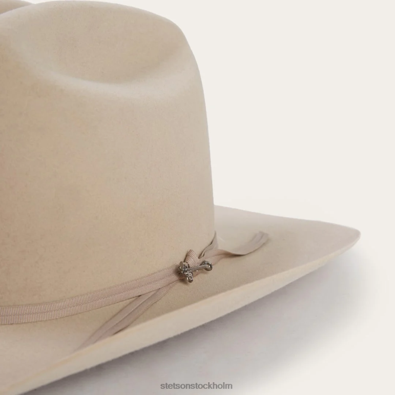 Stetson unisex- sortiment 6x cowboyhatt LLFB77 huvudbonader silvermage