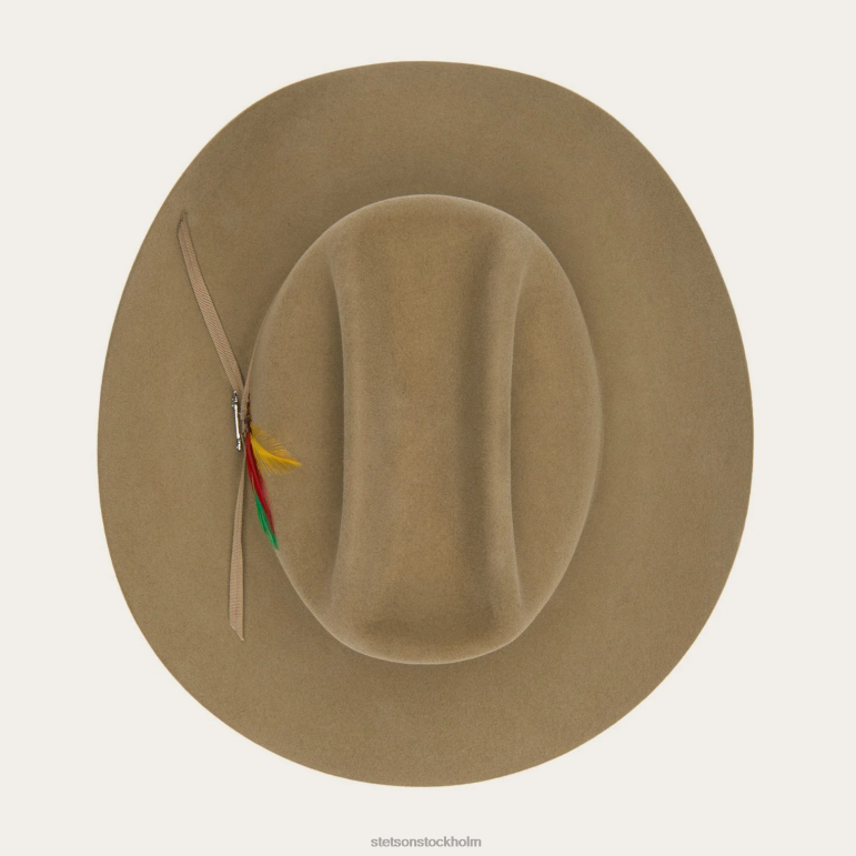 Stetson unisex- sortiment 6x cowboyhatt LLFB78 huvudbonader fawn