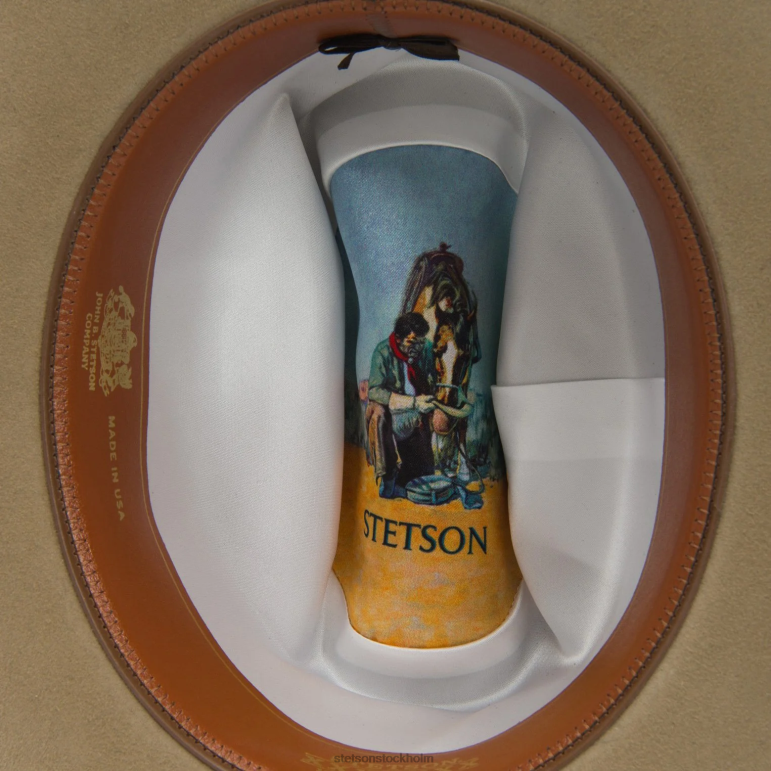 Stetson unisex- sortiment 6x cowboyhatt LLFB78 huvudbonader fawn