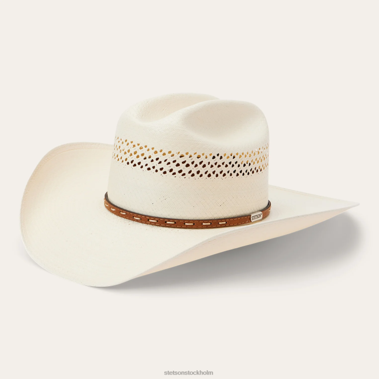 Stetson unisex- williston 8x halm cowboyhatt LLFB213 huvudbonader naturlig