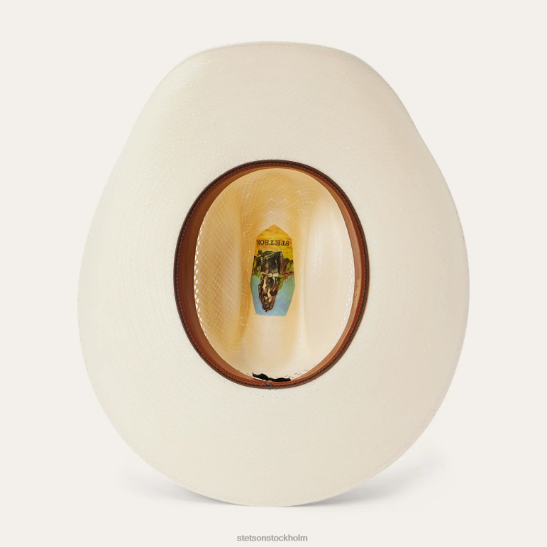 Stetson unisex- williston 8x halm cowboyhatt LLFB213 huvudbonader naturlig