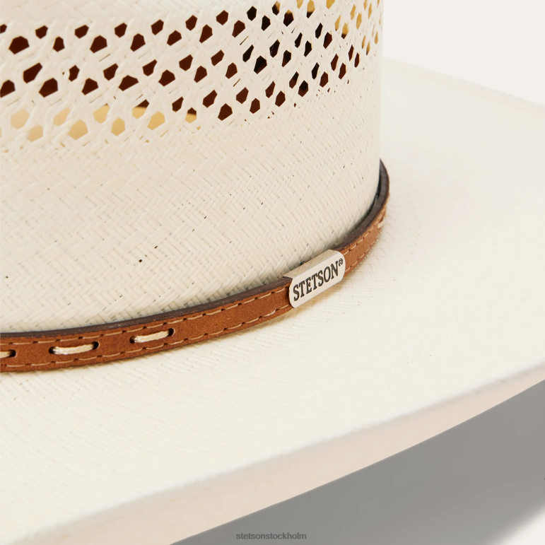 Stetson unisex- williston 8x halm cowboyhatt LLFB213 huvudbonader naturlig