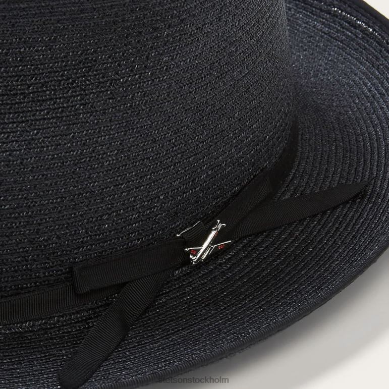 Stetson unisex- Stratoliner hampa fedora LLFB108 huvudbonader svart