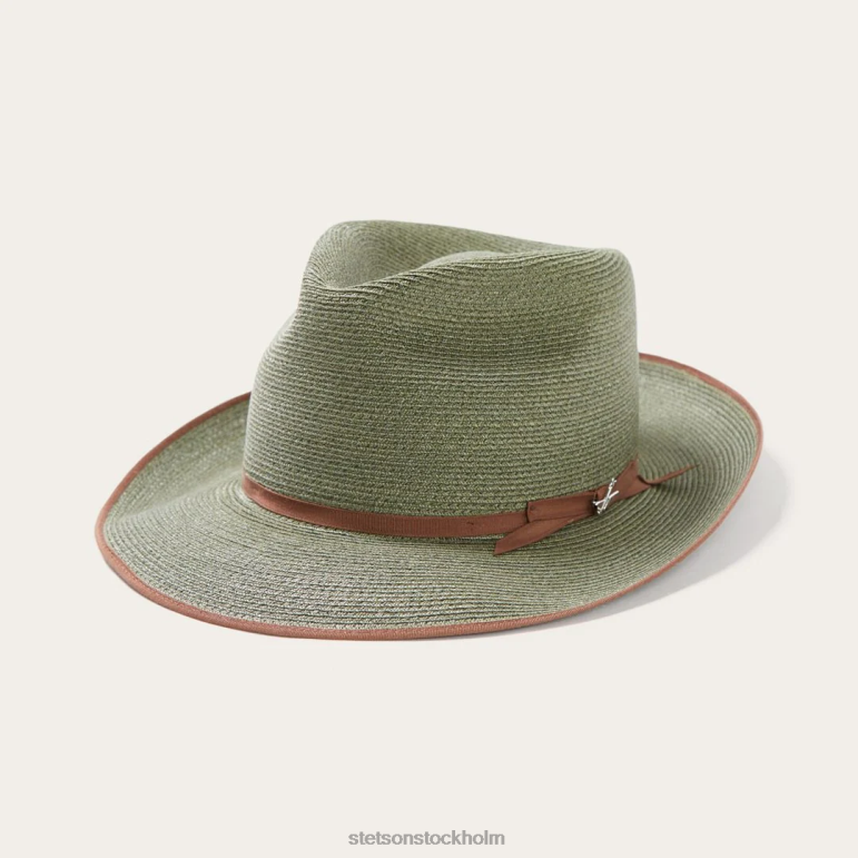 Stetson unisex- Stratoliner hampa fedora LLFB125 huvudbonader salvia