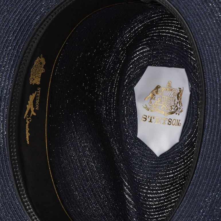 Stetson unisex- Stratoliner hampa fedora LLFB135 huvudbonader Marin