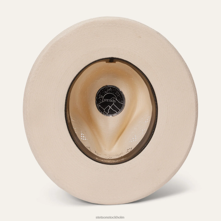 Stetson unisex- andromeda ventilerad halm fedora LLFB145 huvudbonader naturlig