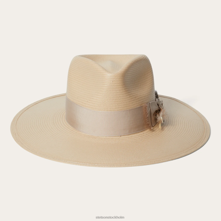 Stetson unisex- atacama halm fedora LLFB165 huvudbonader silvermage