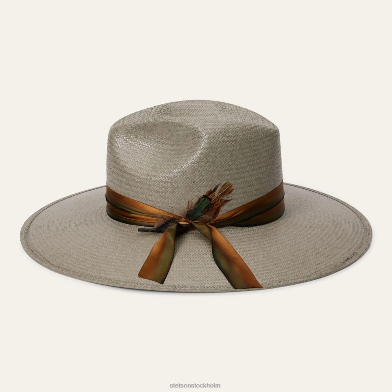 Stetson unisex- caelus halm fedora LLFB148 huvudbonader havsskum