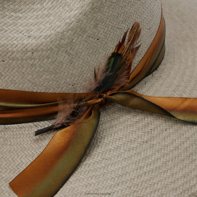 Stetson unisex- caelus halm fedora LLFB148 huvudbonader havsskum