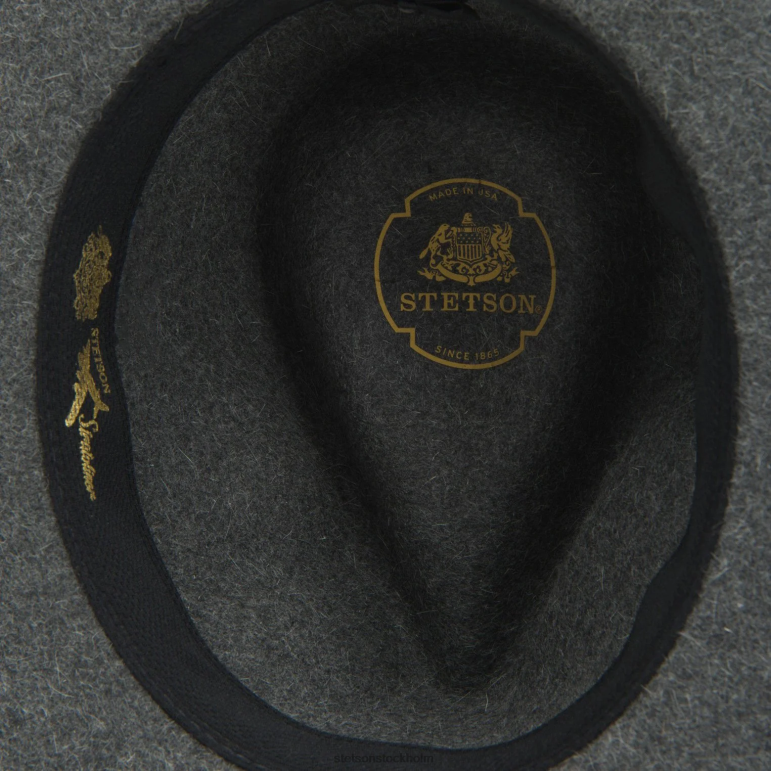 Stetson unisex- den ultralätta stratoliner fedora LLFB120 huvudbonader grå mix