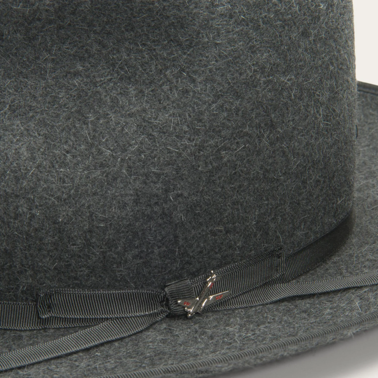 Stetson unisex- den ultralätta stratoliner fedora LLFB120 huvudbonader grå mix
