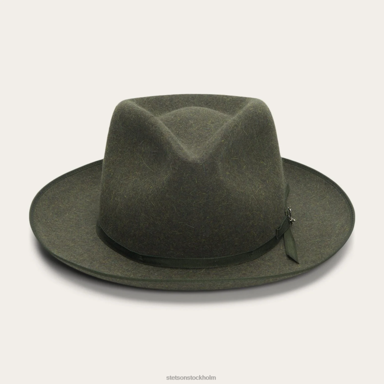 Stetson unisex- den ultralätta stratoliner fedora LLFB121 huvudbonader olivblandning