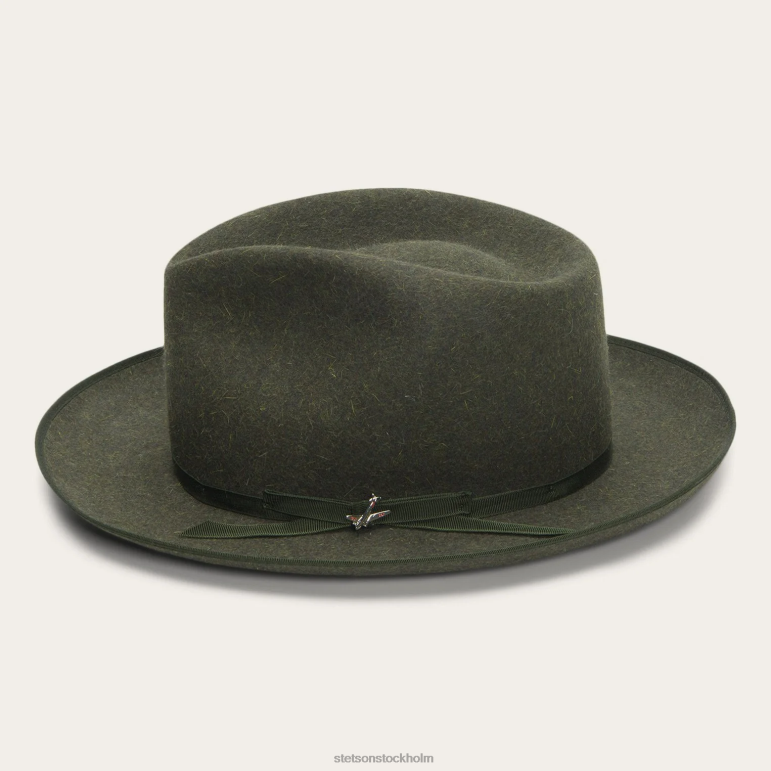 Stetson unisex- den ultralätta stratoliner fedora LLFB121 huvudbonader olivblandning