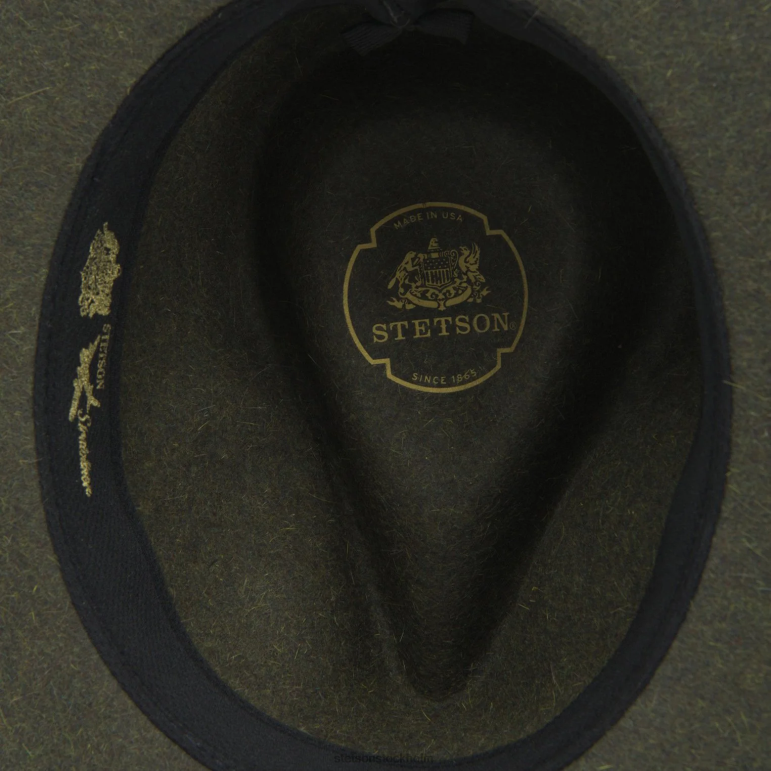 Stetson unisex- den ultralätta stratoliner fedora LLFB121 huvudbonader olivblandning