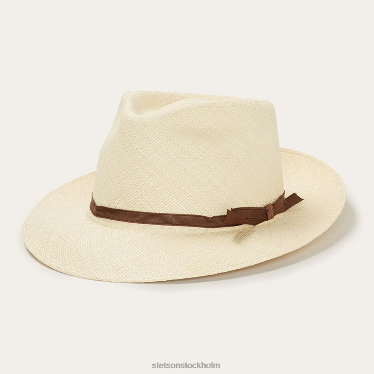 Stetson unisex- fyrtioåtta panama fedora LLFB170 huvudbonader naturlig