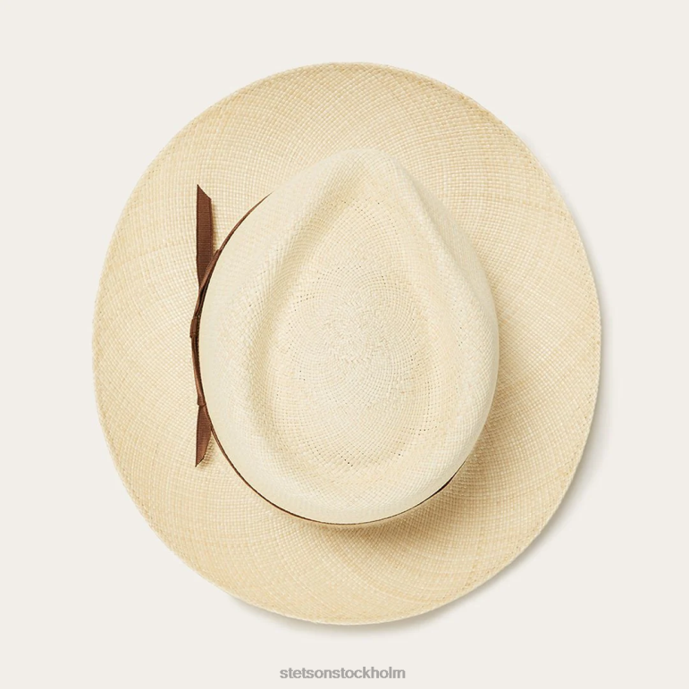 Stetson unisex- fyrtioåtta panama fedora LLFB170 huvudbonader naturlig