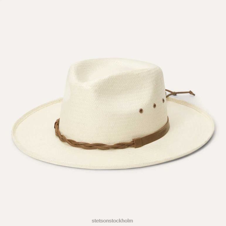 Stetson unisex- helena halm fedora LLFB161 huvudbonader naturlig
