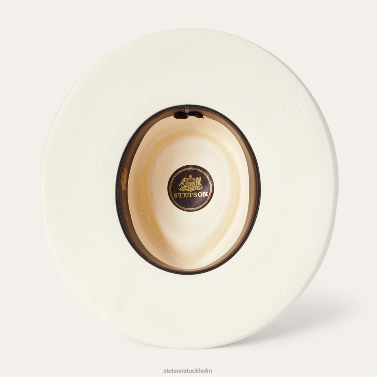 Stetson unisex- kings row shantung halm fedora LLFB181 huvudbonader naturlig