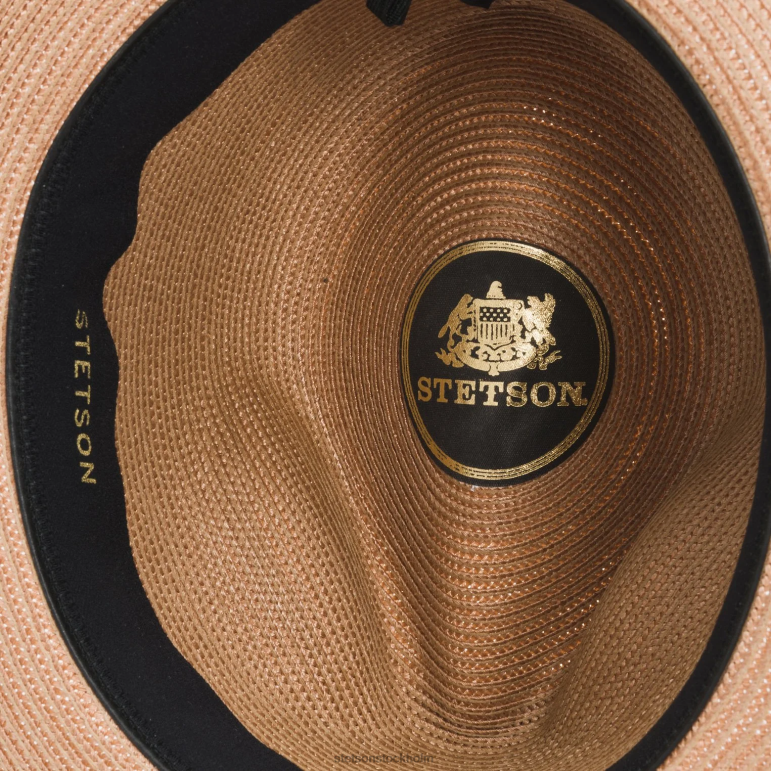 Stetson unisex- latte milan fedora LLFB179 huvudbonader cognac