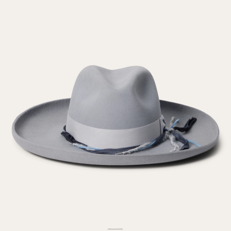 Stetson unisex- oceanus fedora LLFB185 huvudbonader ljusgrå