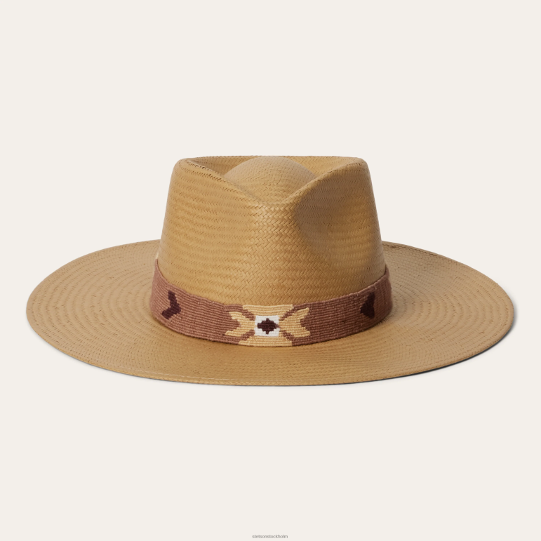 Stetson unisex- sol halm fedora LLFB168 huvudbonader sand