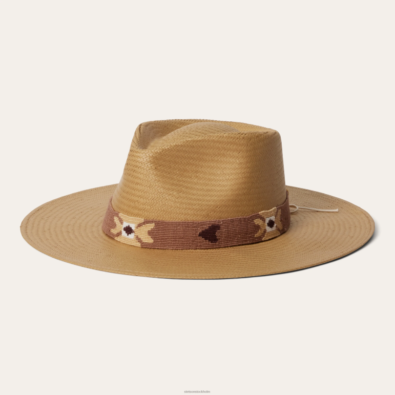 Stetson unisex- sol halm fedora LLFB168 huvudbonader sand