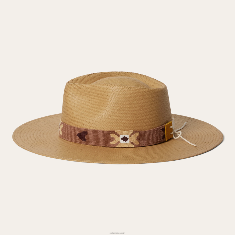 Stetson unisex- sol halm fedora LLFB168 huvudbonader sand