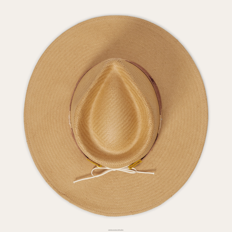 Stetson unisex- sol halm fedora LLFB168 huvudbonader sand