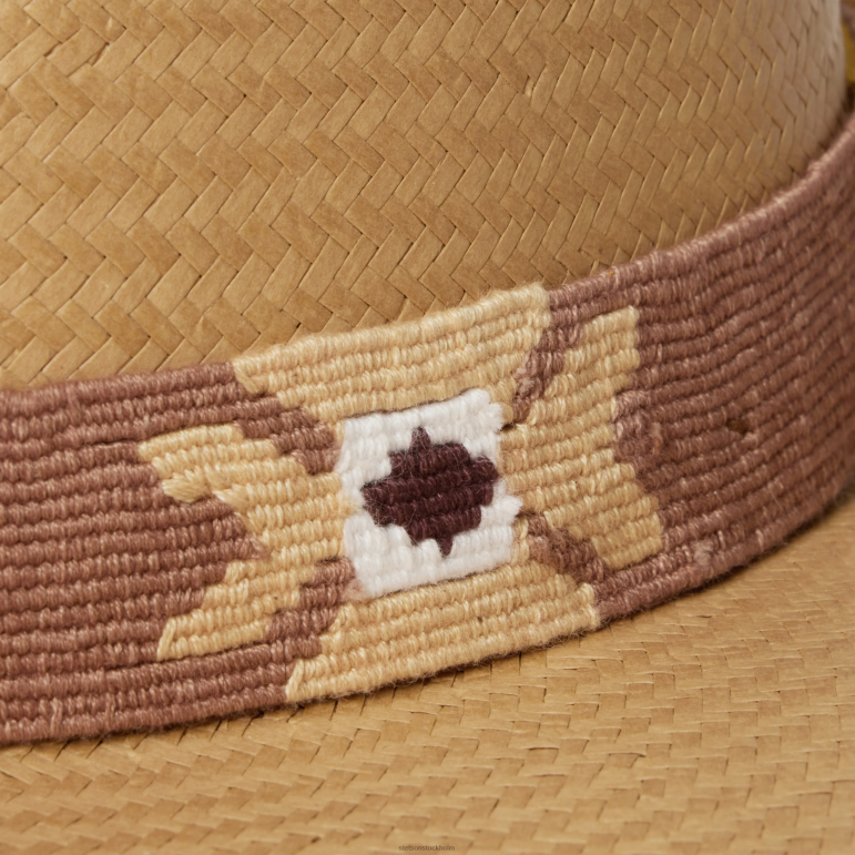 Stetson unisex- sol halm fedora LLFB168 huvudbonader sand