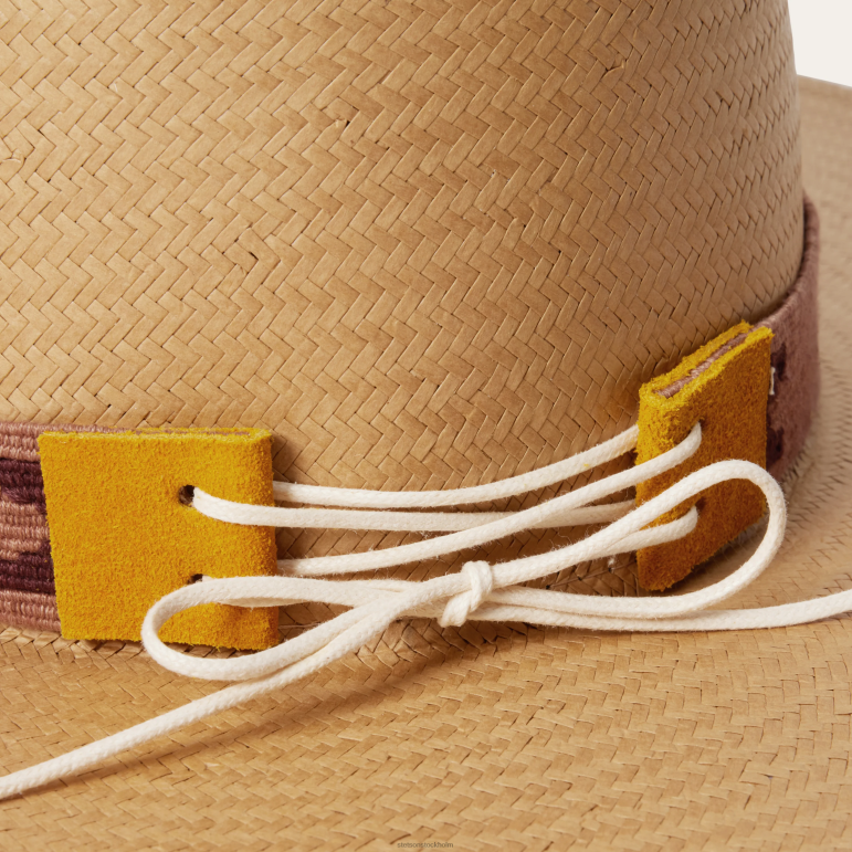 Stetson unisex- sol halm fedora LLFB168 huvudbonader sand