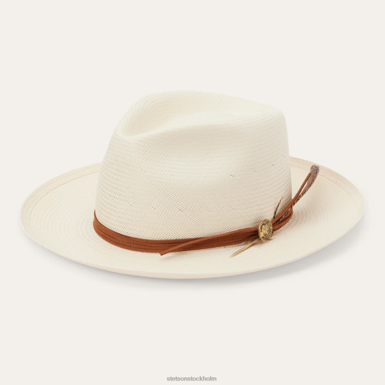 Stetson unisex- tallahassee shantung halmfedora LLFB155 huvudbonader naturlig
