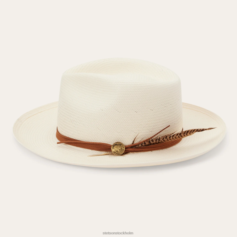 Stetson unisex- tallahassee shantung halmfedora LLFB155 huvudbonader naturlig