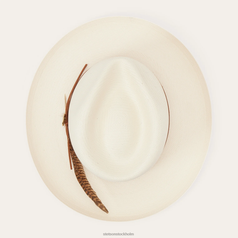 Stetson unisex- tallahassee shantung halmfedora LLFB155 huvudbonader naturlig