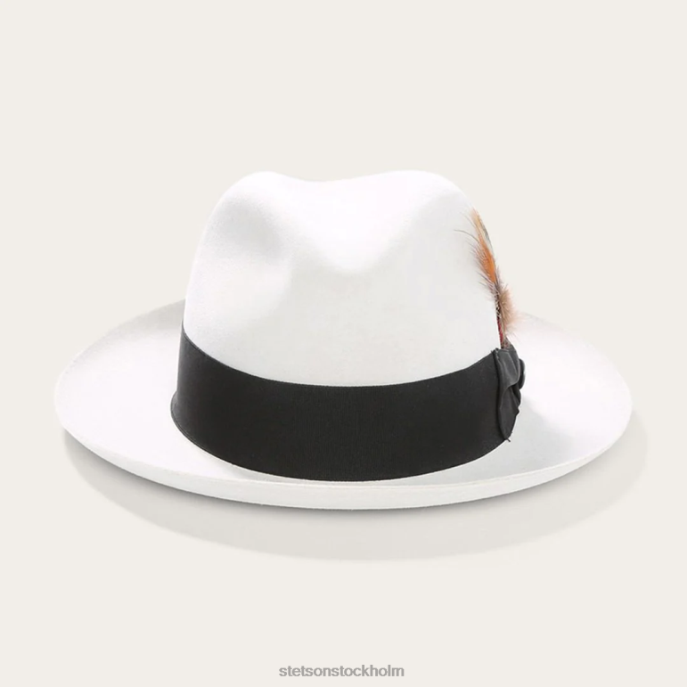 Stetson unisex- tempel fedora LLFB105 huvudbonader ljusgrå