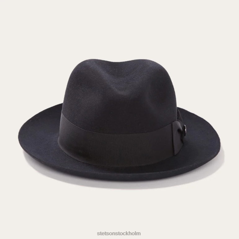 Stetson unisex- tempel fedora LLFB96 huvudbonader svart