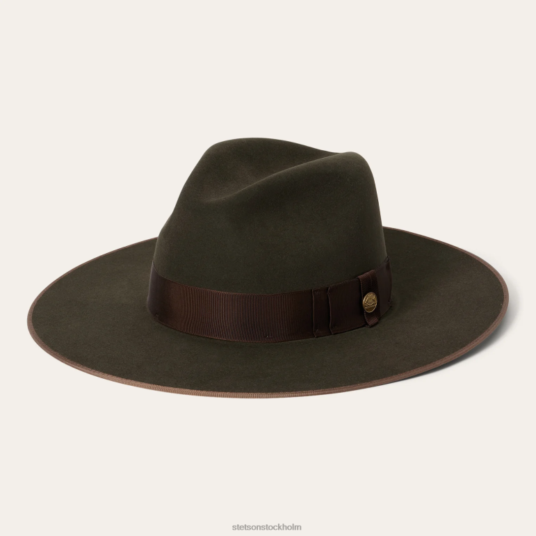 Stetson unisex- tri-city fedora LLFB187 huvudbonader salvia
