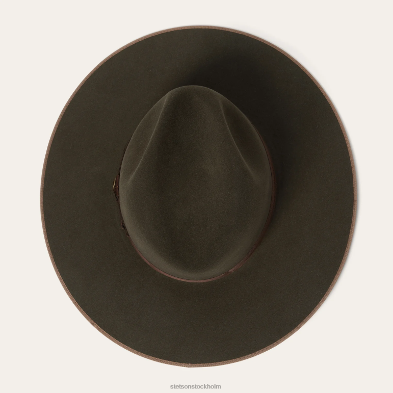 Stetson unisex- tri-city fedora LLFB187 huvudbonader salvia