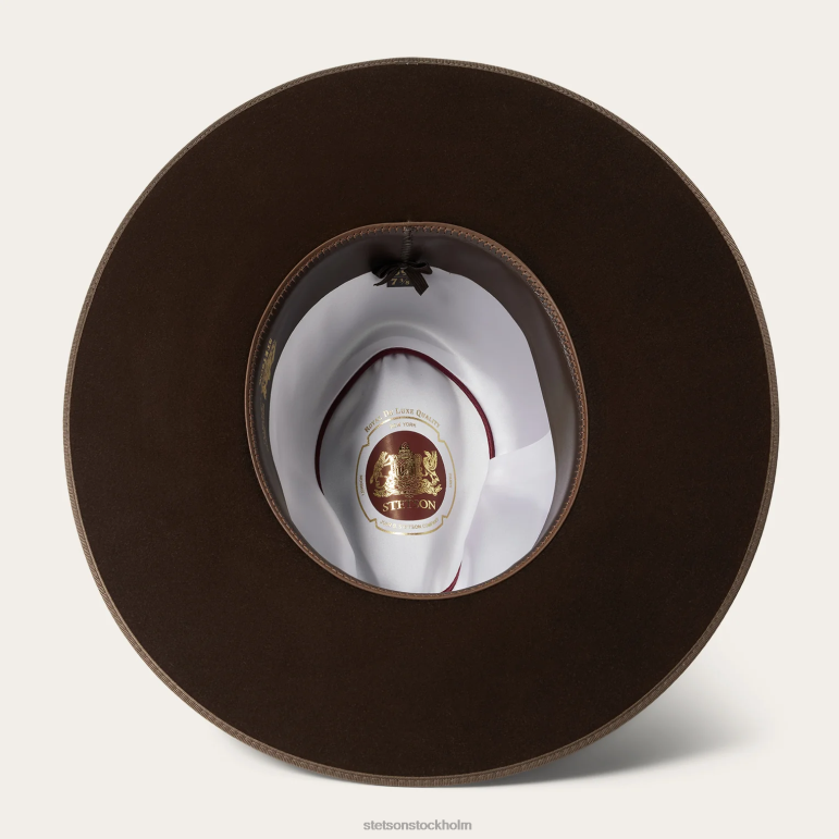 Stetson unisex- tri-city fedora LLFB188 huvudbonader choklad