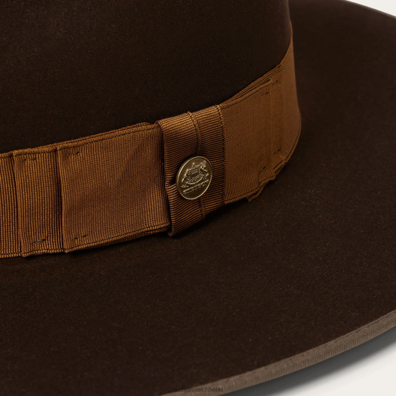 Stetson unisex- tri-city fedora LLFB188 huvudbonader choklad