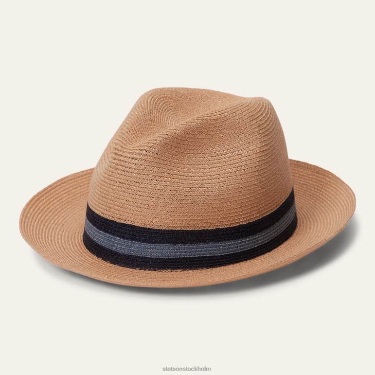 Stetson unisex- triad halm fedora LLFB158 huvudbonader turkos
