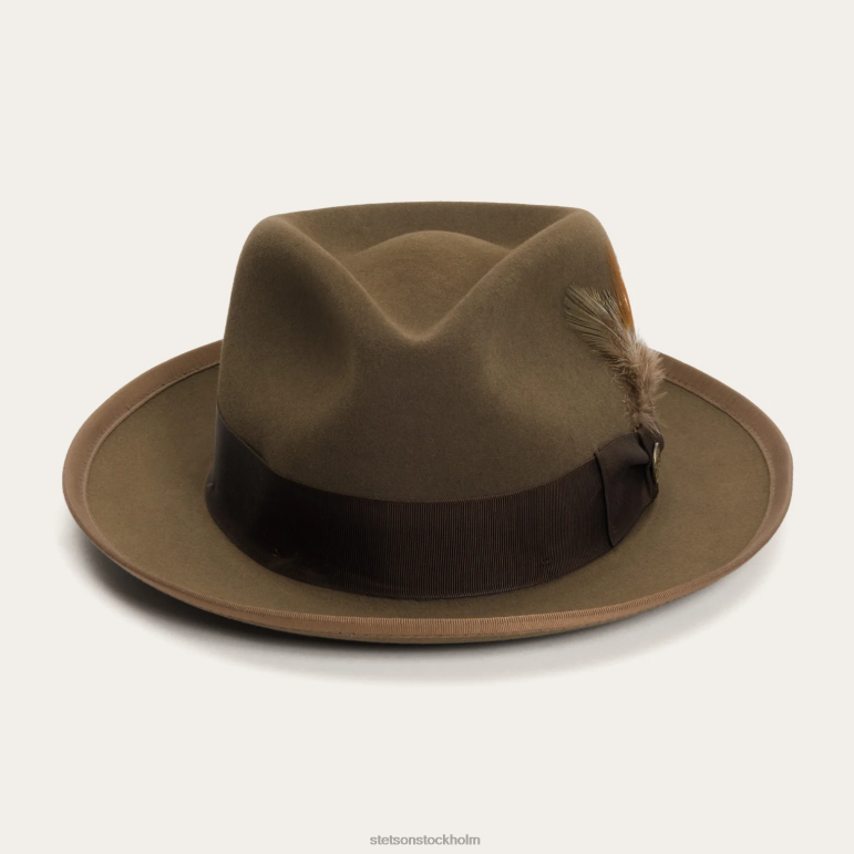 Stetson unisex- whippet fedora LLFB13 huvudbonader brungul