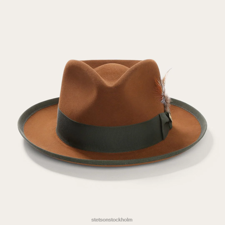 Stetson unisex- whippet fedora LLFB87 huvudbonader cognac